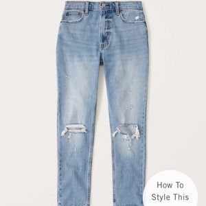 Abercrombie Curve Love Skinny High Rise Jeans in Light Wash